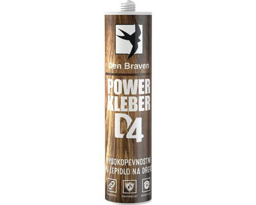 Montážne lepidlo Den Braven D4 Power Kleber 300 ml