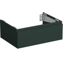 Skrinka pod umývadlo v tmavom prevedení s upevňovacím materiálom.