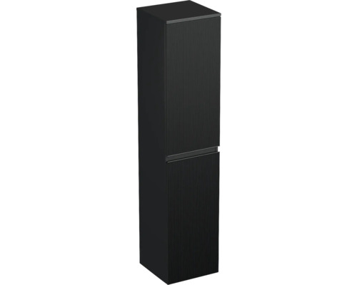 Vysoká skrinka do kúpeľne Jungborn TRENTA čierna matná 35 x 161,8 x 35 cm