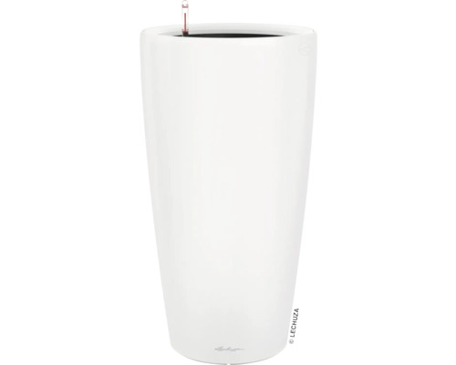 Vysoký plastový kvetináč s ukazovateľom hladiny vody