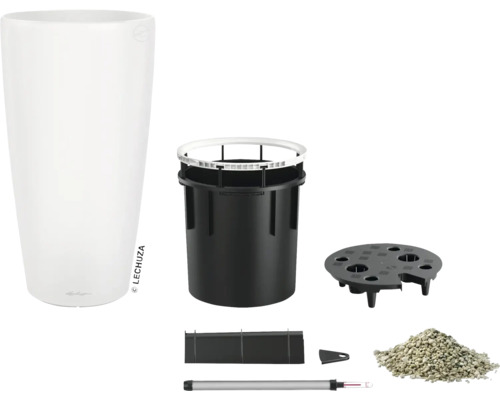 Kvetináč Lechuza Classico so zavlažovacím systémom a príslušenstvom