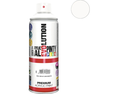 Akrylová farba v spreji Evolution RAL 9010 čisto biela
