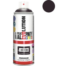 Sprej s akrylovou farbou, odtieň Jet Black RAL 9005