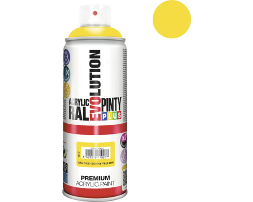 Sprej s akrylovou farbou, odtieň Sunny Yellow RAL 1021