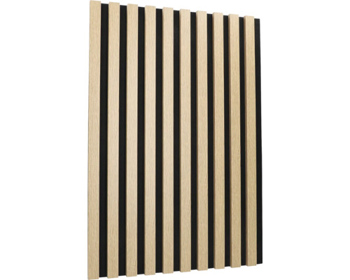 Akustický panel 2650 x 450 x 20 mm dub prírodný, lamela 26 mm Akustický panel 2650 x 450 x 20 mm dub prírodný, lamela 26 mm