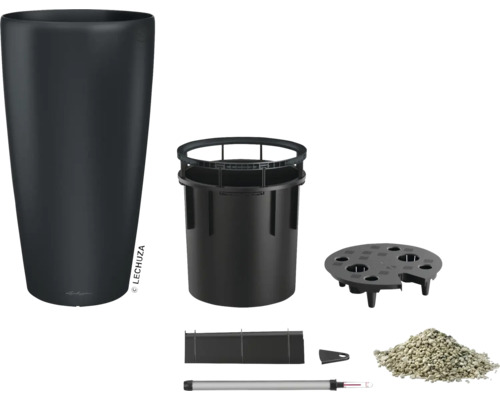 Kvetináč Lechuza Classico 43 so zavlažovacím systémom a príslušenstvom