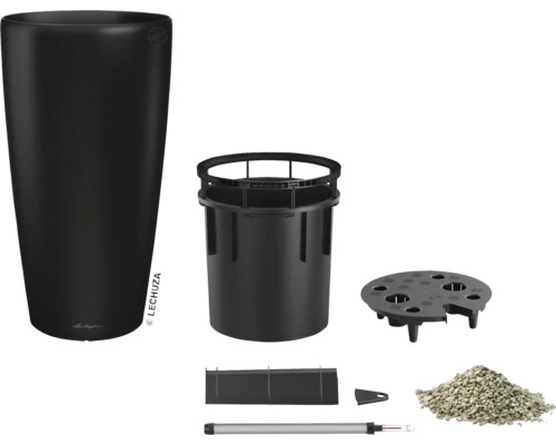 Kvetináč Lechuza Classico 43 so zavlažovacím systémom a príslušenstvom
