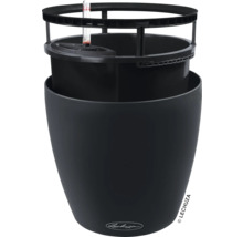 Čierny kvetináč so zavlažovacím systémom