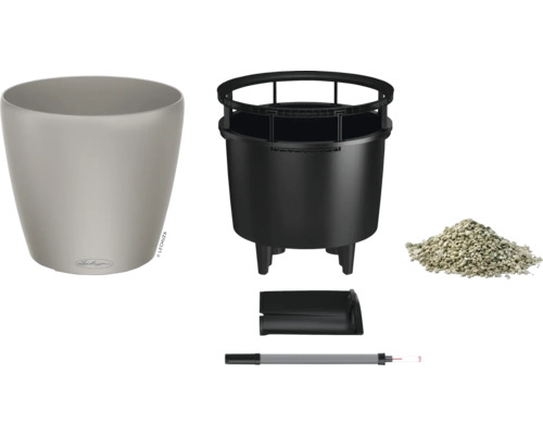 Sada kvetináčov s vložkou, substrátom, ukazovateľom hladiny vody a príslušenstvom