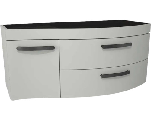 Kúpeľňová skrinka pod umývadlo Devo Vena 2.0 pravá sivá 110 x 50 x 42 cm VE2-SU1D2SP-1-F76L09 Biela spodná skrinka so zásuvkami a úchytmi