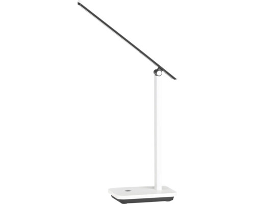 LED stolová lampa Eglo 900956 INIESTA 3,6 W 360 lm 3000-6500 K biela/čierna s USB-C Stolná lampa s nastaviteľným ramenom na stôl