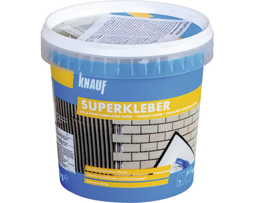 Disperzné lepidlo na obklady KNAUF Superkleber D1TE 1 kg Lepidlo na obklady Knauf Superkleber vo vedre