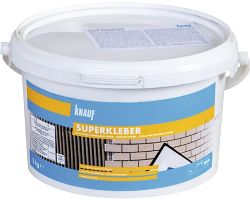 Disperzné lepidlo na obklady KNAUF Superkleber D1TE 3 kg Knauf Superlepidlo vo vedre