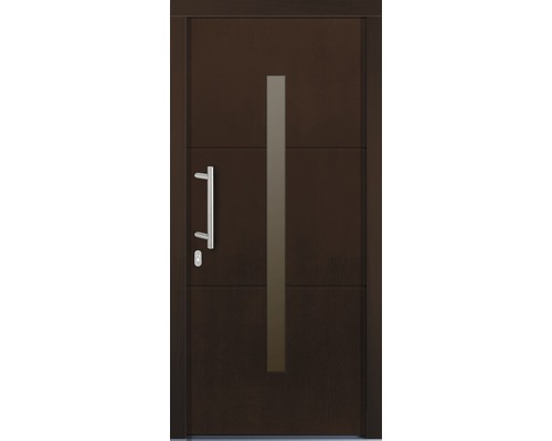 Vchodové dvere Tavira drevené 100x200 cm L orech