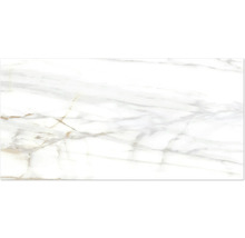 Dlažba Obklad imitácia mramoru LUCCA Bianco Gold lesklá 60x120 cm