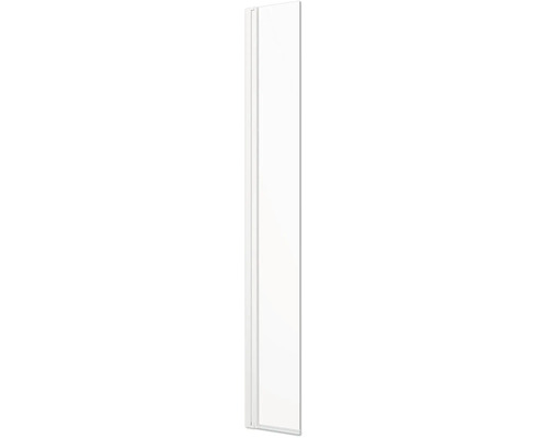 Sprchová zástena form&style MODENA 30 cm farba rámu biela dekor skla číre sklo Biela bočná stena sprchovej steny