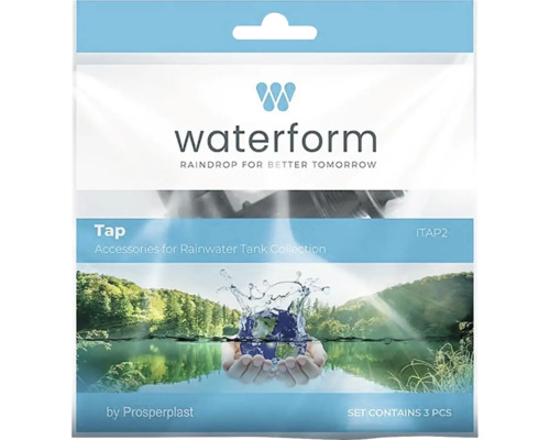 Waterform kohútiková súprava pre nádrže na dažďovú vodu, 3-dielna