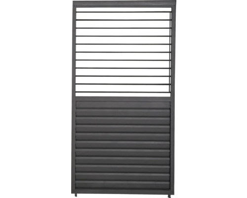 Lamelová bočnica Mirador PLUS pre pergolu 360 cm čierna, šírka 110 cm