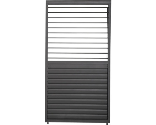 Lamelová bočnica Mirador Plus pre pergolu 400 cm 123x235 cm čierna