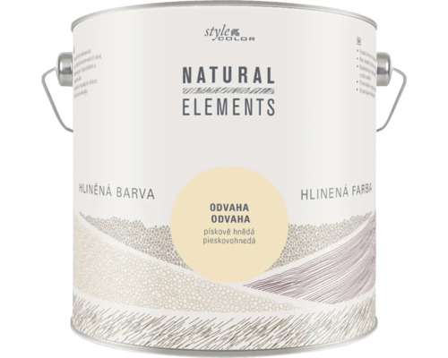 StyleColor NATURAL ELEMENTS ílovej farby bez konzervantov 2,5 l Odvaha