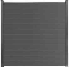 Hliníkový plotový diel s vodorovnými lamelami do záhrady