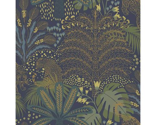 Vliesová tapeta 118612 Envy Džungľa hnedo modro zelená