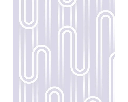Vliesová tapeta 118731 Envy Geometrické Retro fialová Tapeta s geometrickým vzorom z čiar a oblúkov