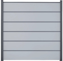 Prvok plota na ochranu súkromia s vodorovnými panelmi