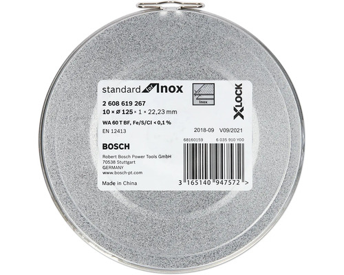 Rezný kotúč Bosch Standard for Inox v okrúhlej nádobe