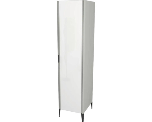 Kúpeľňová skrinka vysoká Devo Lotos pravá oceľovo sivá 45 x 190 x 53 cm LF-S1DSP45x190-F105 Vysoká skrinka s dvierkami a nožičkami