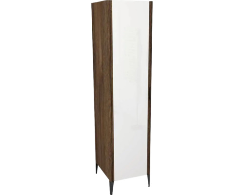 Kúpeľňová skrinka vysoká Devo Lotos ľavá bronzová 45 x 190 x 53 cm LF-S1DSL45x190-F115 Úzka vysoká skrinka s jednými dvierkami a nožičkami
