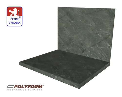 Kuchynská pracovná doska KAMEŇ ZELENÝ 38 x 635 x 4100 mm Kuchynská pracovná doska so stúpajúcou zadnou stenou