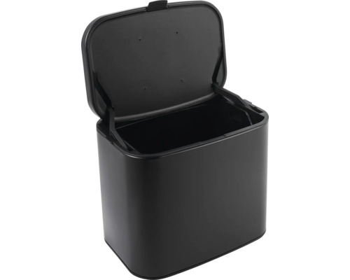 Otvorený odpadkový kôš z kovu