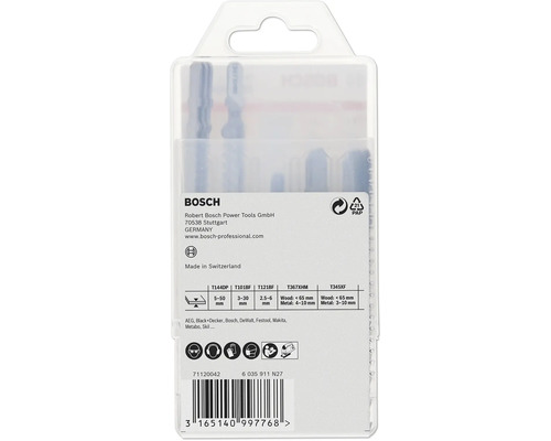 Sada pílových listov do priamočiarej píly Bosch v balení