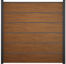 Záhradný plot z dreva a kovu