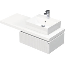 Umývadlová zostava s umývadlom, umývadlovou doskou a spodnou skrinkou v modernom dizajne