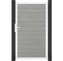 Drevená záhradná bránka s rámom a rukoväťou