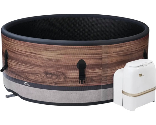 Nafukovacia vírivka s dreveným vzhľadom a filtračným čerpadlom