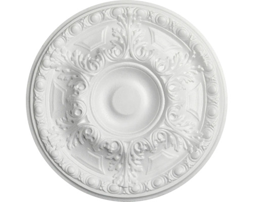 Rozeta Emilia EPS Ø 48 cm Okrúhla stropná rozeta s kvetinovými ornamentmi