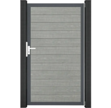 Záhradná bránka z kovu a dreva s kľučkou