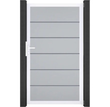 Záhradná bránka s vodorovnými prvkami a kľučkou