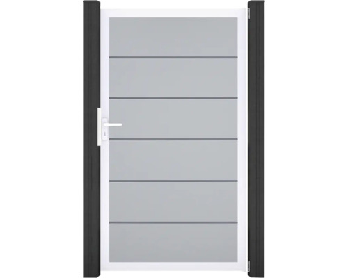 Záhradná bránka s vodorovnými prvkami a kľučkou