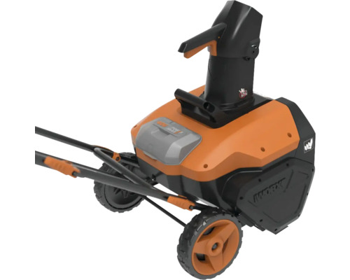 Akumulátorová snehová fréza WORX s kolieskami