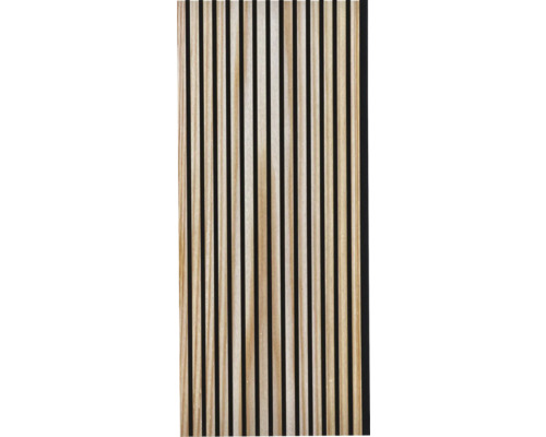 Drevený panel s vertikálnymi lamelami na dekoráciu stien