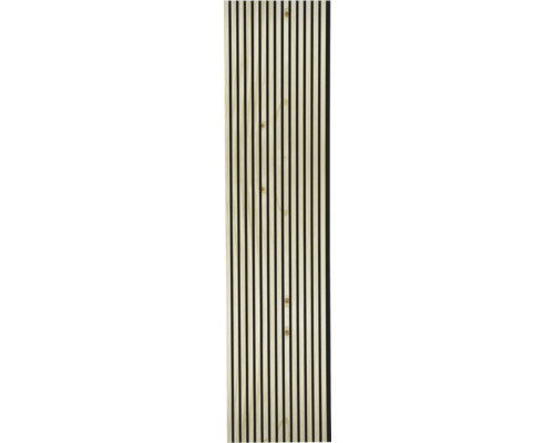 Akustický panel z dreva s lamelovou štruktúrou