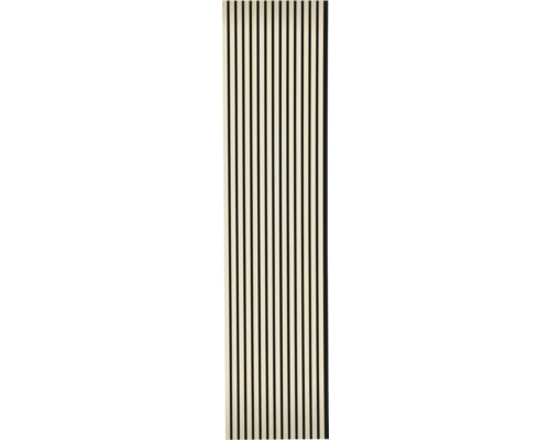 Akustický panel s vertikálnymi lamelami