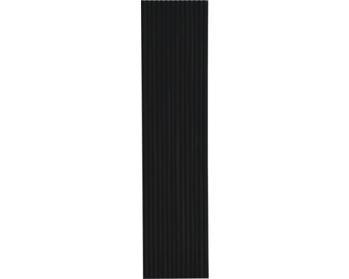 Tmavý obklad fasády s vertikálnymi líniami