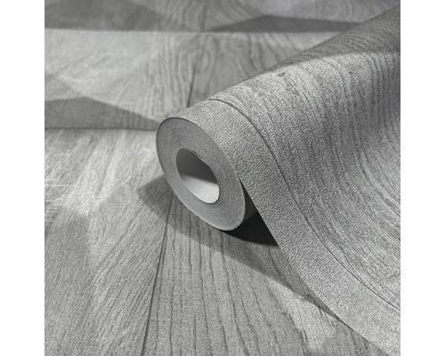 Vliesová tapeta dekor dreva sivá 10,05x0,53m GZSZ