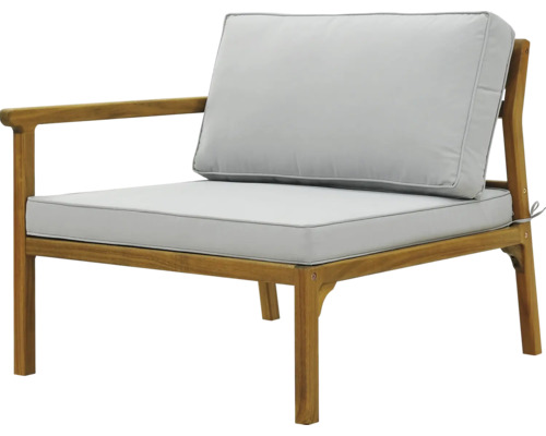 Záhradné kreslo s dreveným rámom a čalúnením