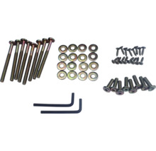 Sada skrutiek, podložiek a imbusových kľúčov